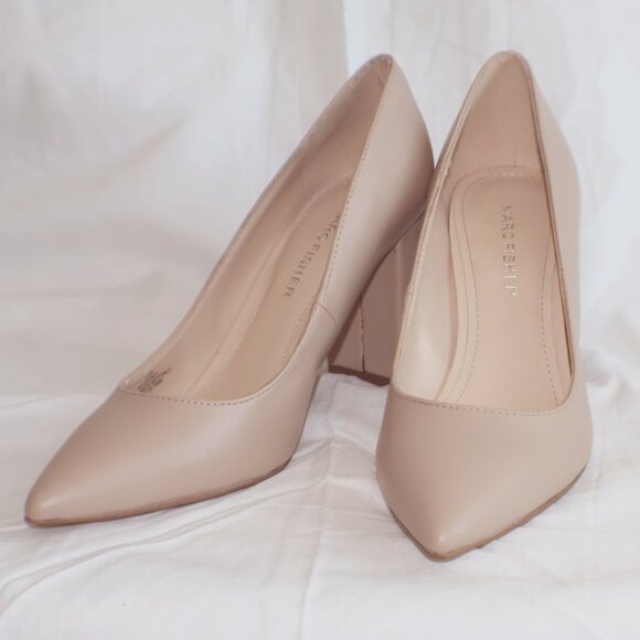 Marc Fisher "Claire"  Pump Heels (Size 5.5) in Camel - Picture 1 of 6